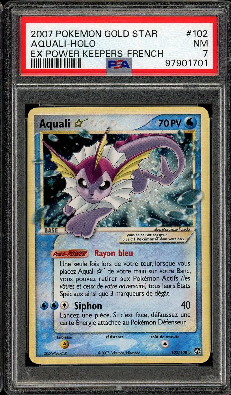 PSA 7 Aquali Gold Star
