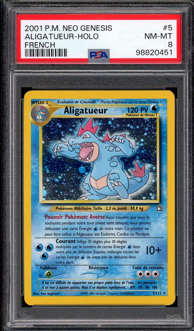 PSA 8 Aligatueur Holo