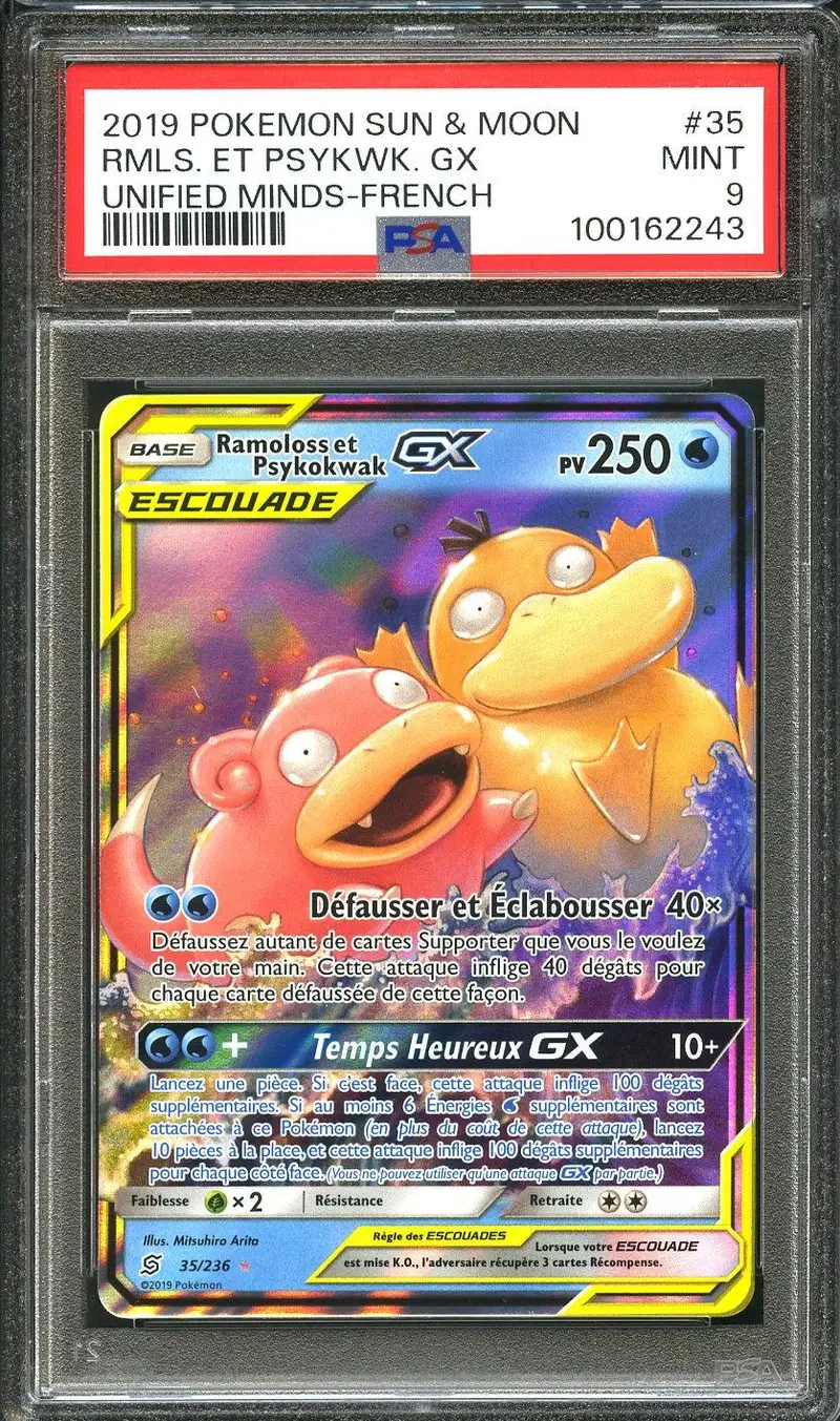 PSA 9 Ramoloss et Psykokwak Gx