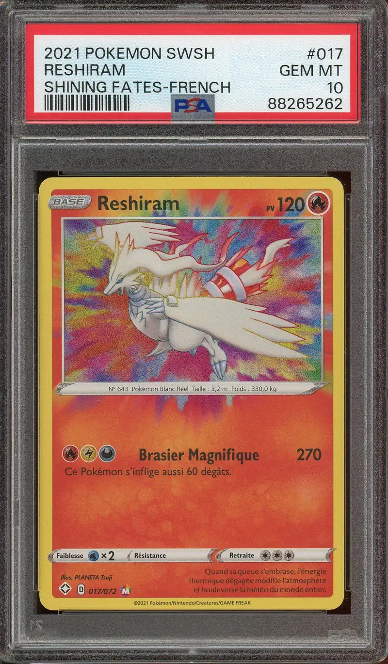 PSA 10 Reshiram Amazing Rare