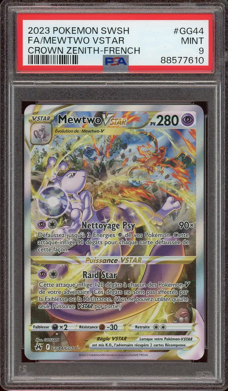 PSA 9 Mewtwo VStar