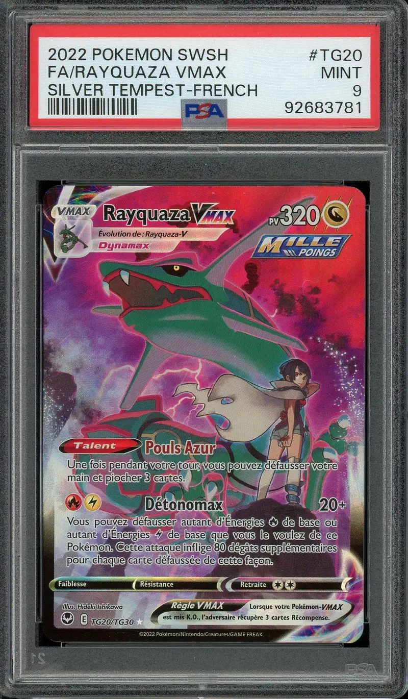 PSA 9 Rayquaza VMax