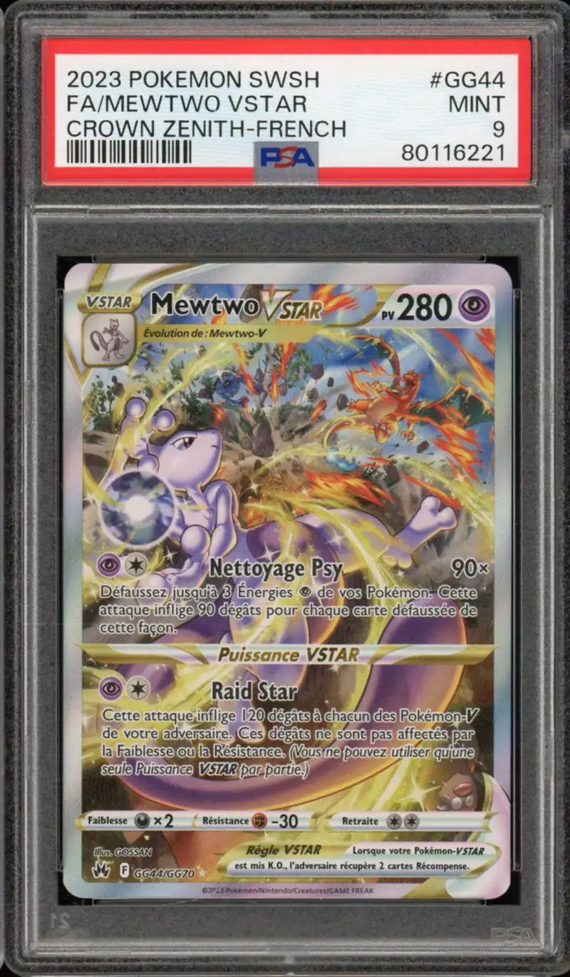 PSA 9 Mewtwo VStar