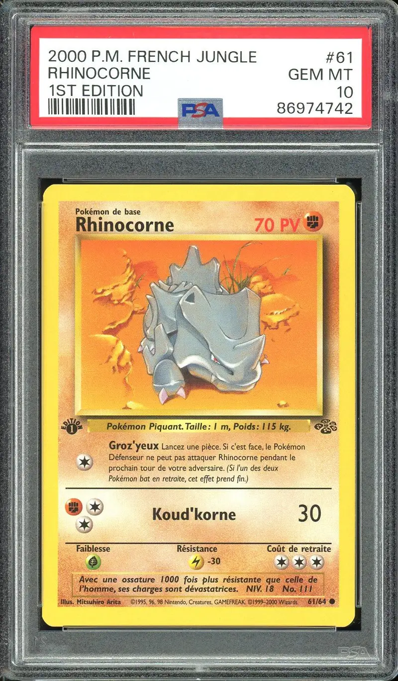 PSA 10 Rhinocorne