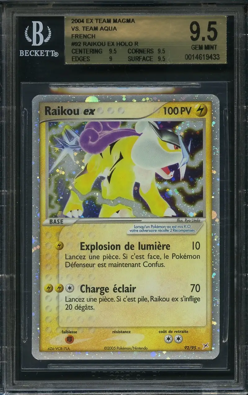 BGS 9.5 Raikou Ex