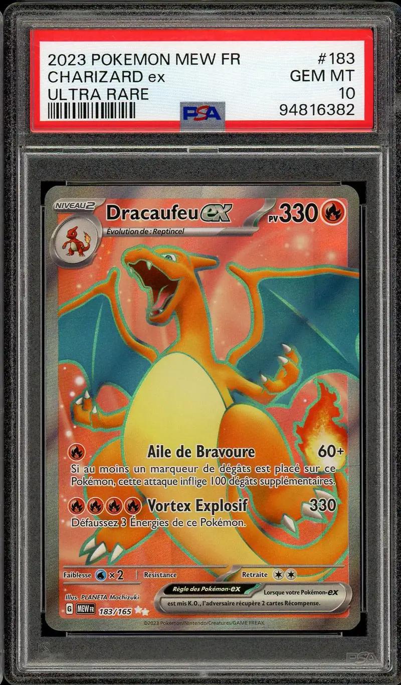 PSA 10 Dracaufeu Ex
