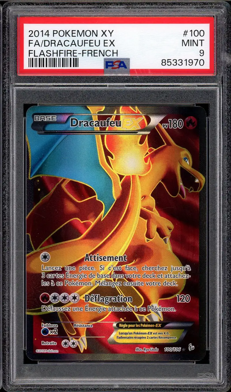 PSA 9 Dracaufeu Ex