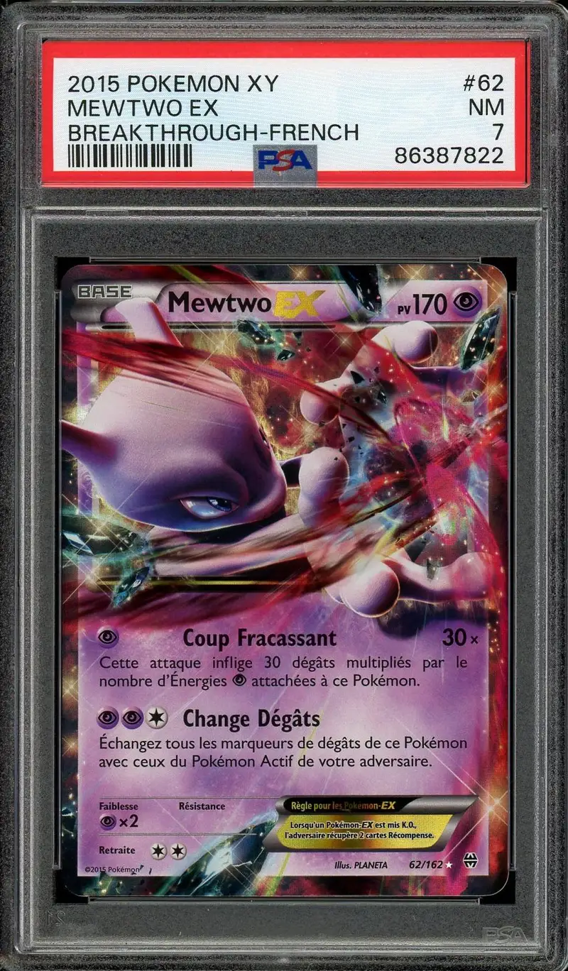 PSA 7 Mewtwo Ex