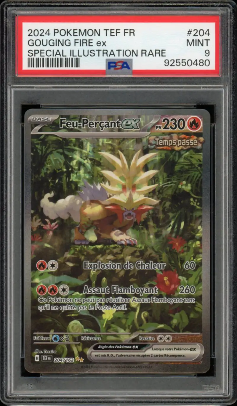 PSA 9 Feu-Perçant Ex