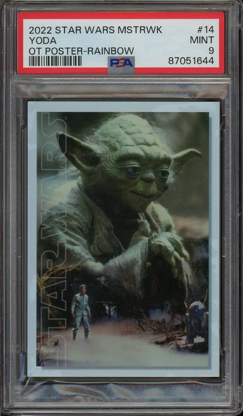 PSA 9 Yoda Poster Rainbow