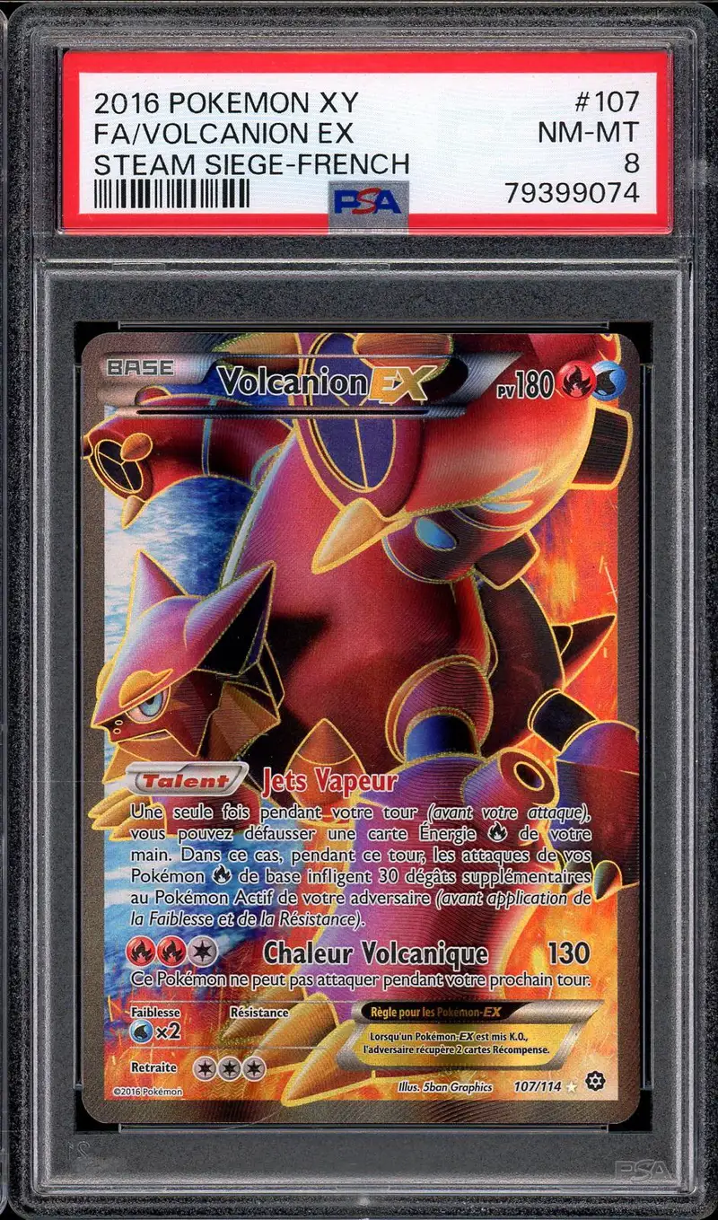 PSA 8 Volcanion Ex