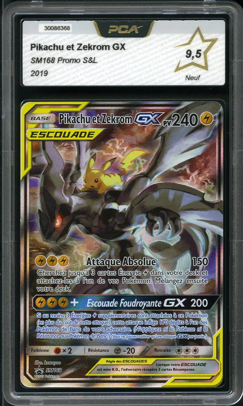 PCA 9.5 Pikachu et Zekrom Gx