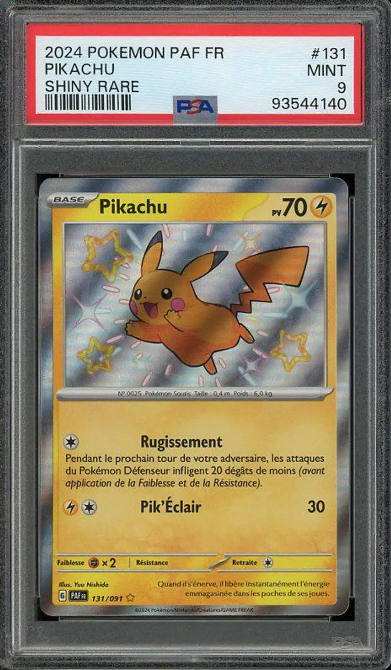 PSA 9 Pikachu Shiny