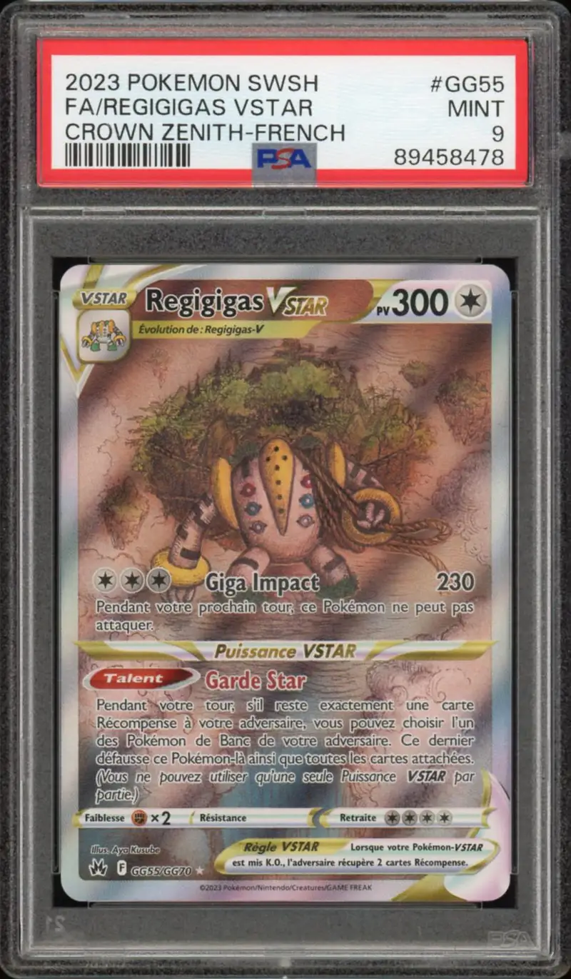 PSA 9 Regigigas VStar
