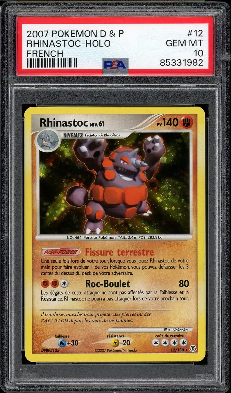 PSA 10 Rhinastoc Holo