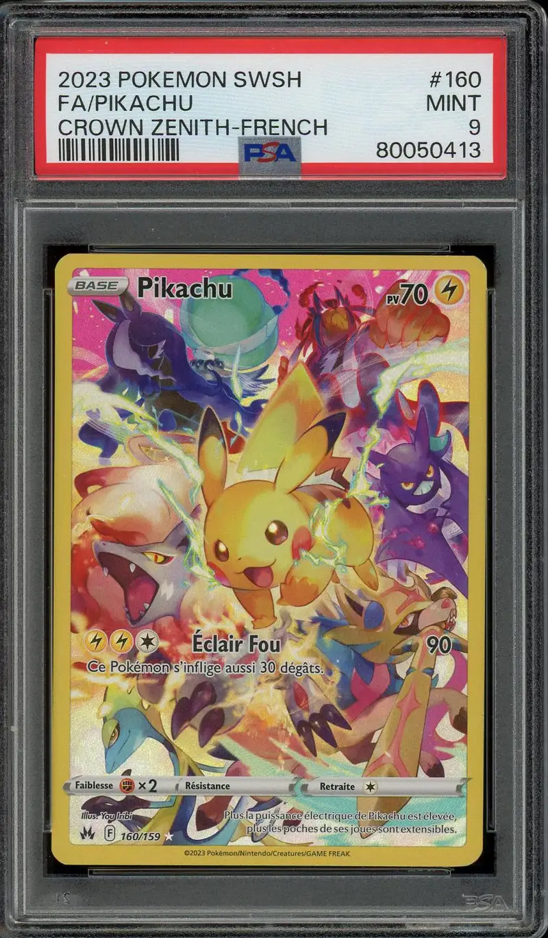 PSA 9 Pikachu
