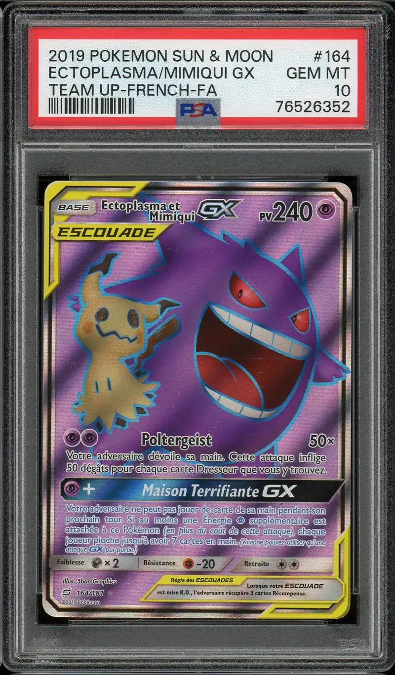 PSA 10 Ectoplasma et Mimiqui Gx