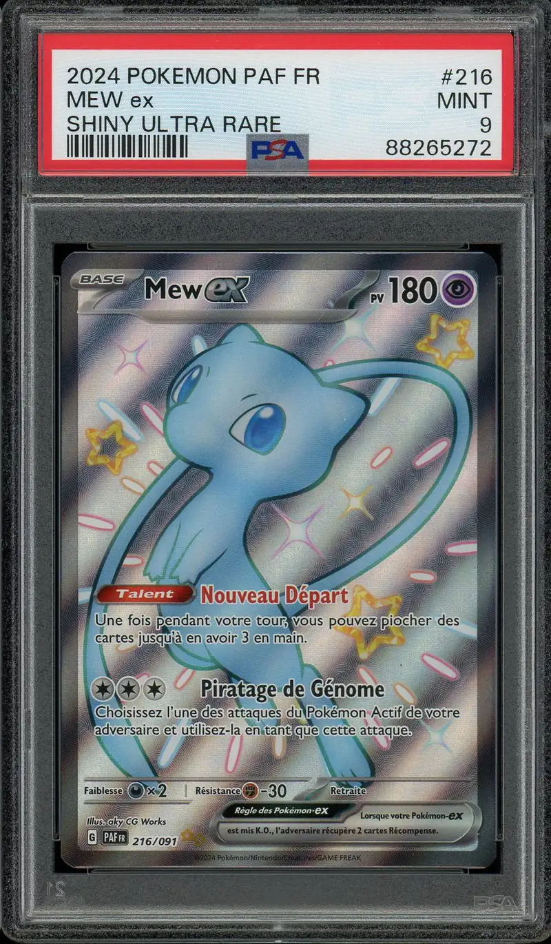 PSA 9 Mew Ex Shiny
