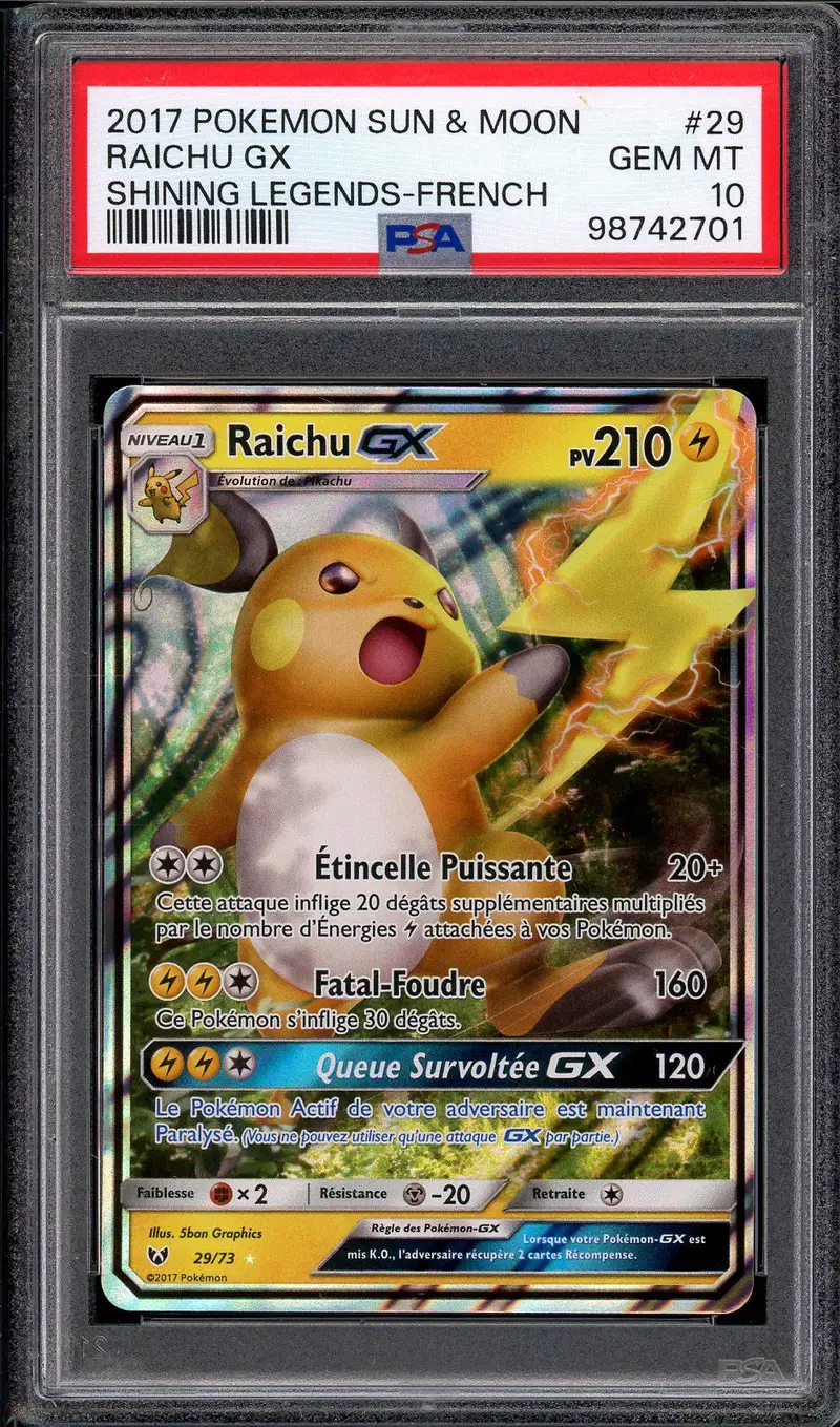 PSA 10 Raichu Gx