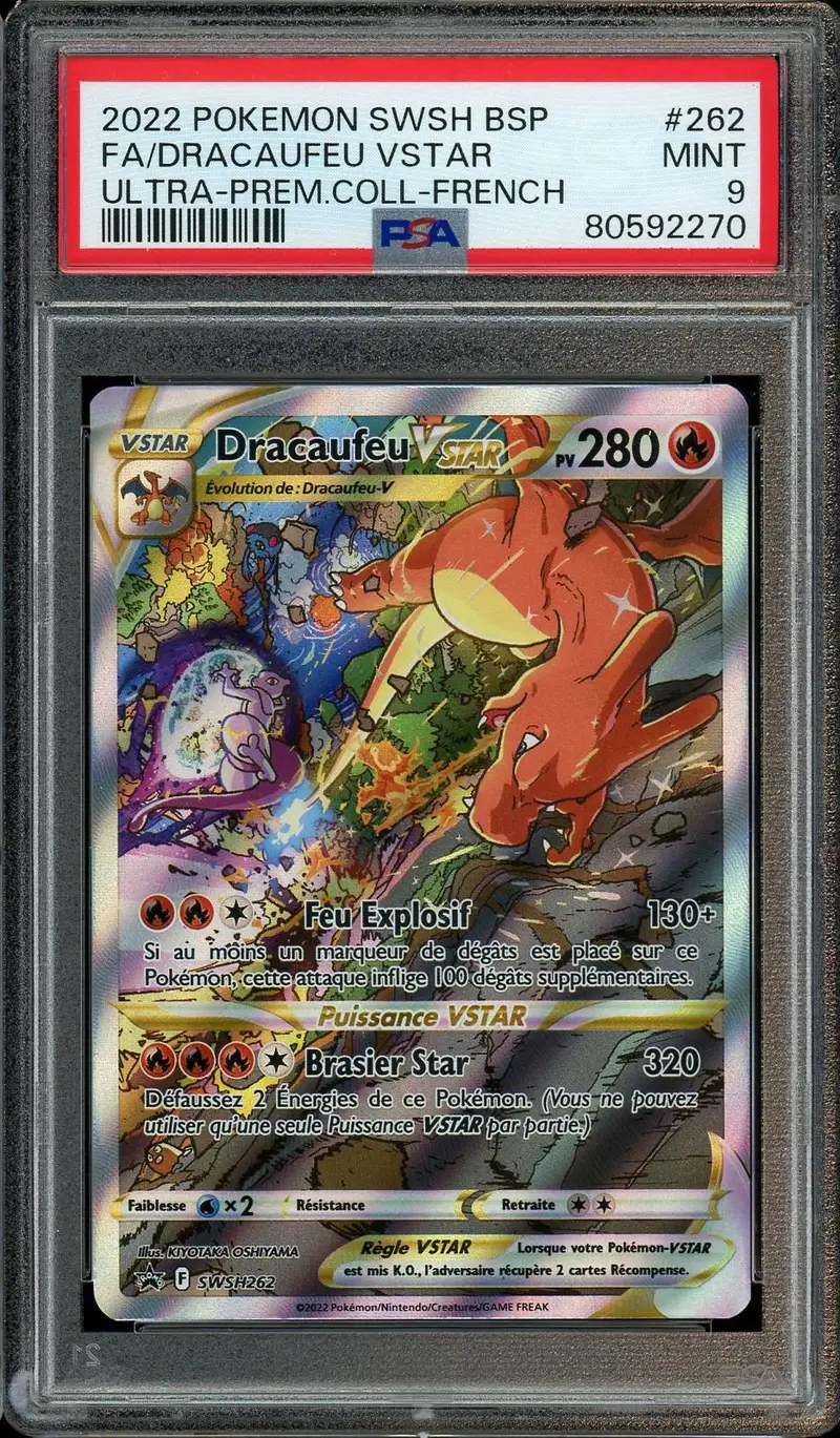 PSA 9 Dracaufeu VStar