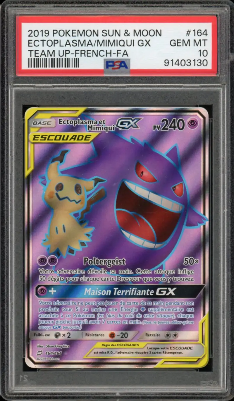 PSA 10 Ectoplasma et Mimiqui Gx