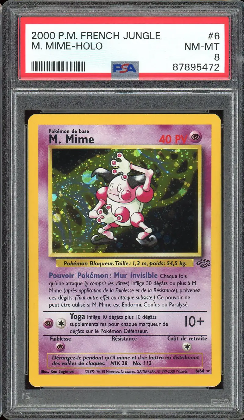 PSA 8 M. Mime Holo