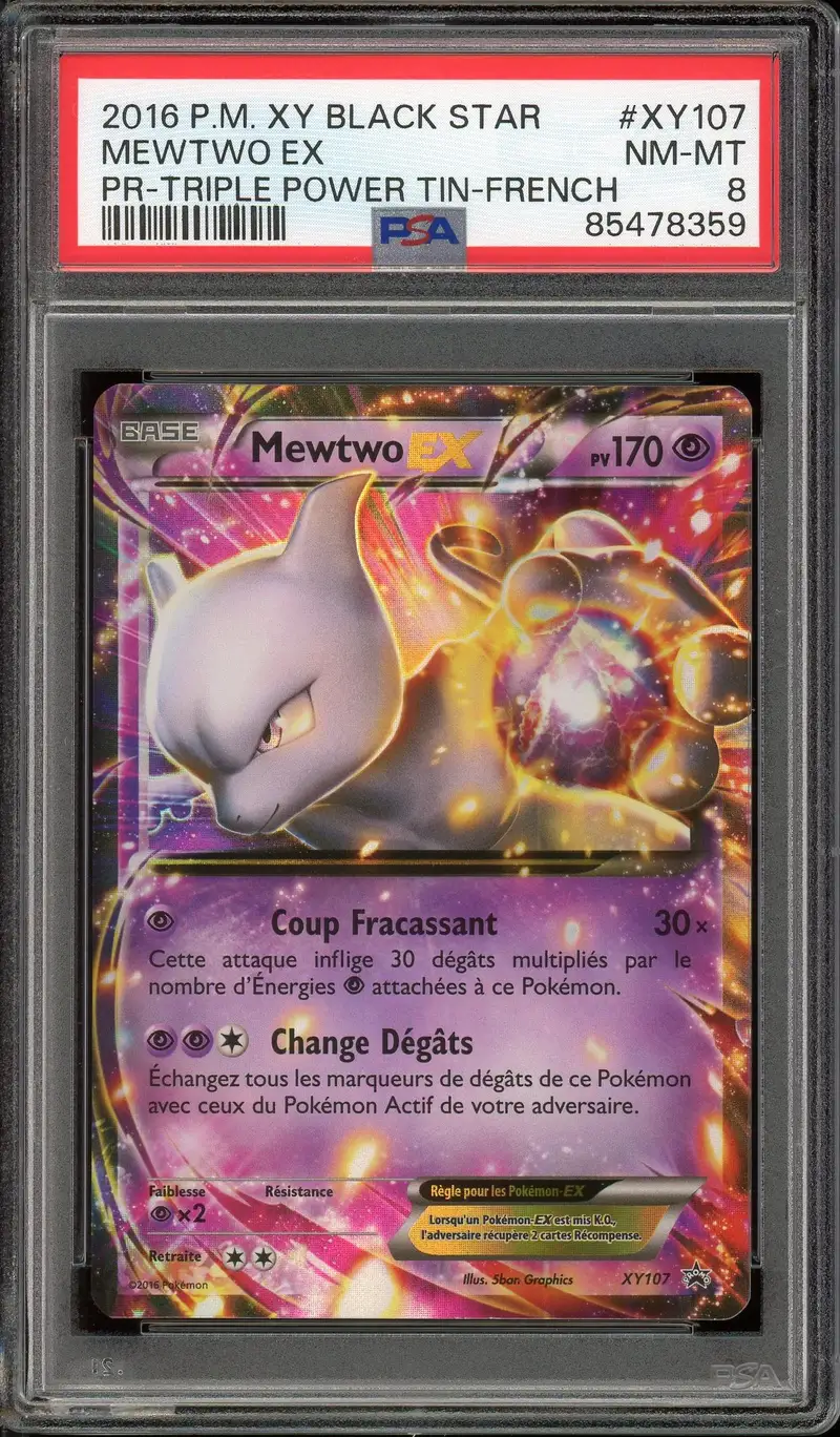 PSA 8 Mewtwo Ex