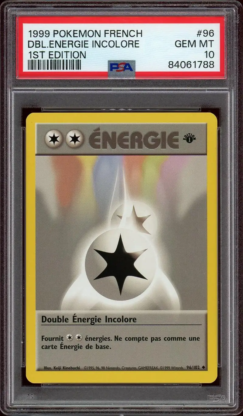 PSA 10 Double Energie Incolore