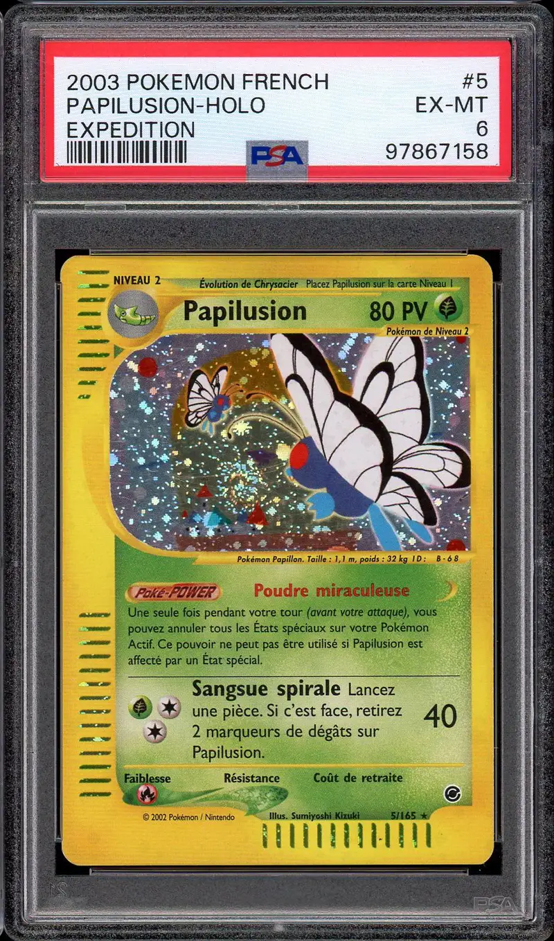 PSA 6 Papilusion Holo