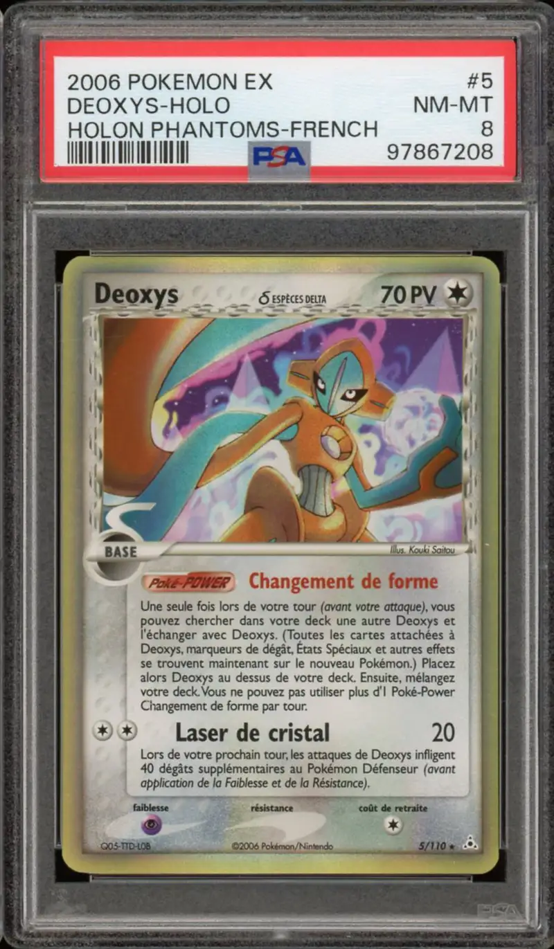 PSA 8 Deoxys Holo