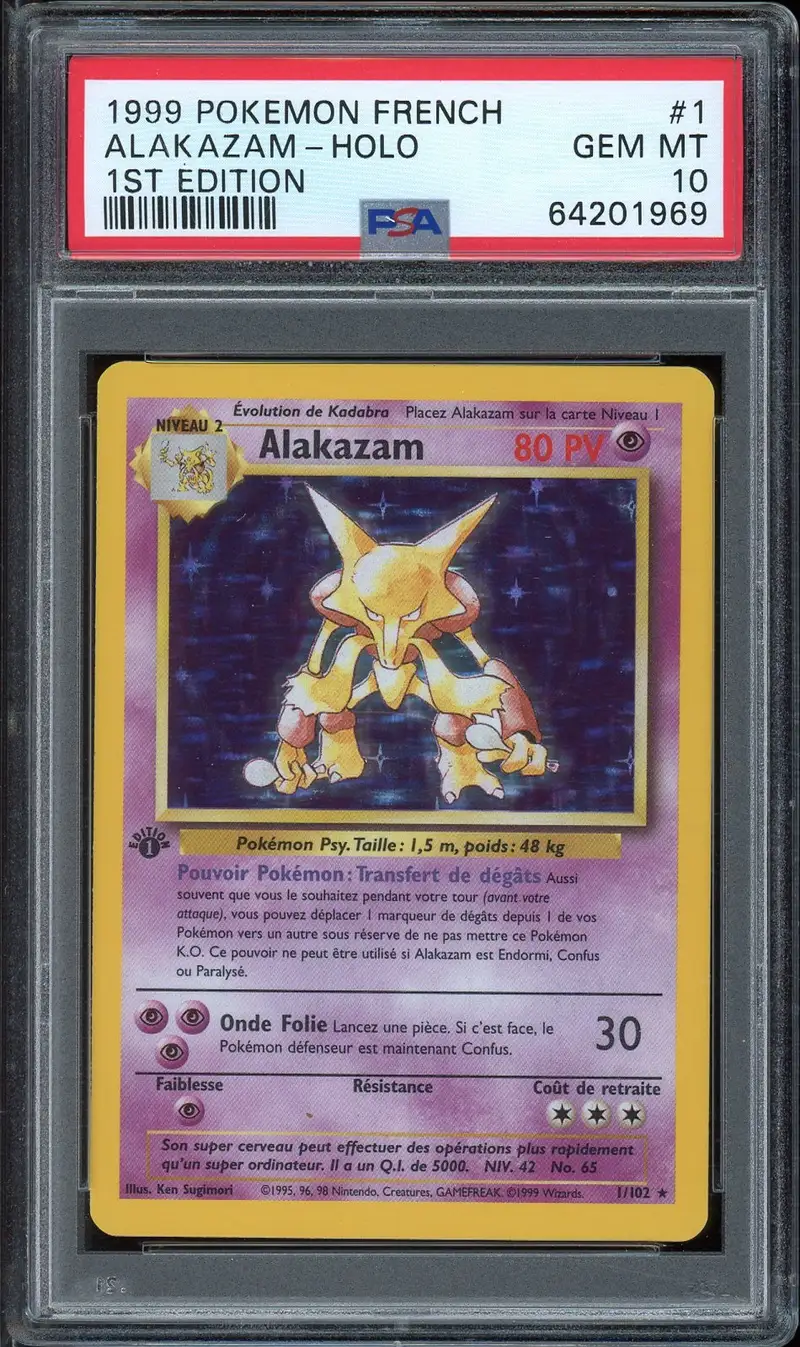 PSA 10 Alakazam Holo