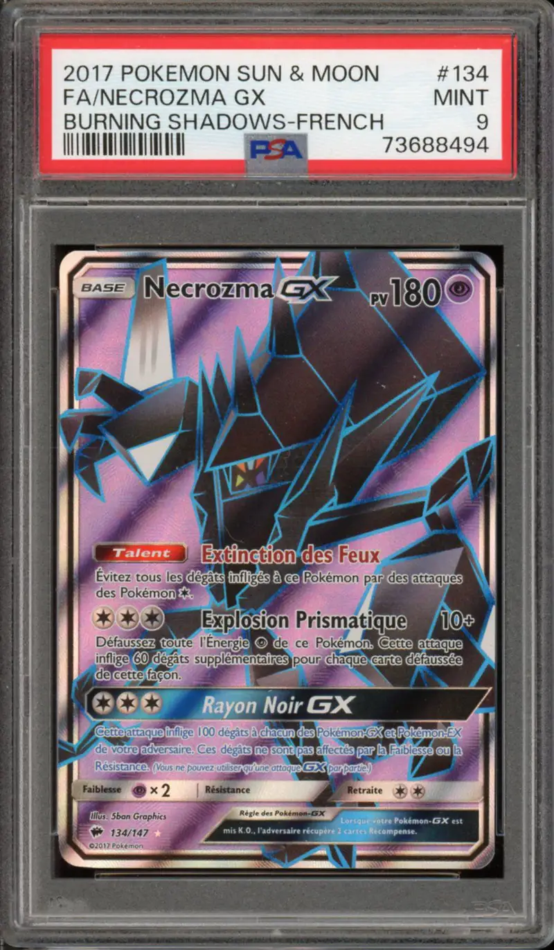 PSA 9 Necrozma Gx