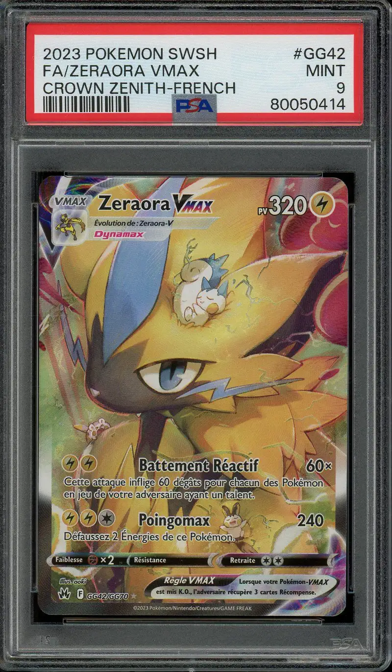 PSA 9 Zeraora VMax