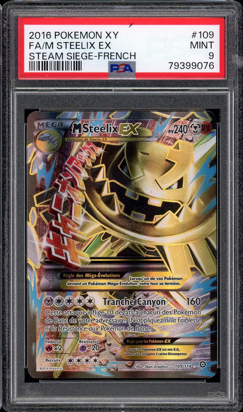 PSA 9 Méga Steelix Ex