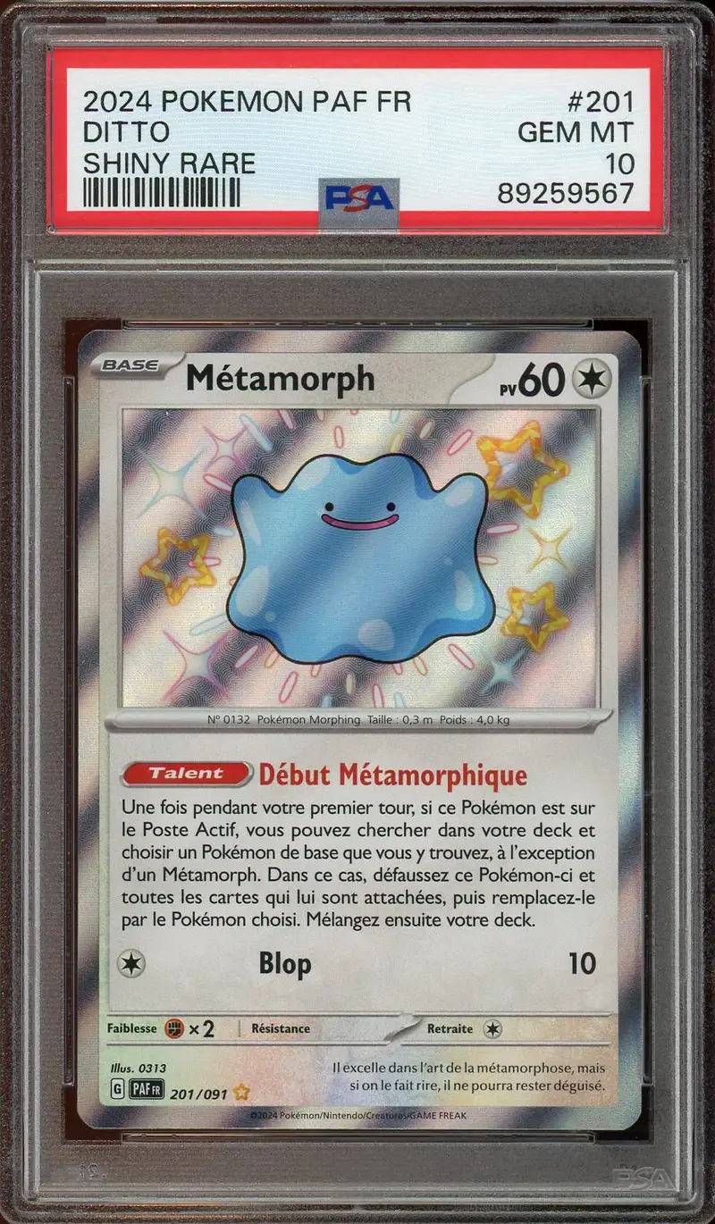 PSA 10 Métamorph Holo