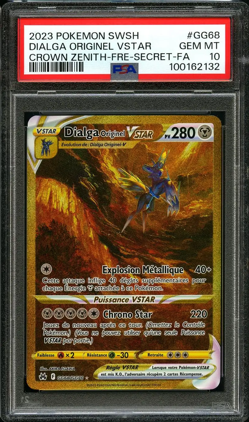 PSA 10 Dialga Originel VStar Gold