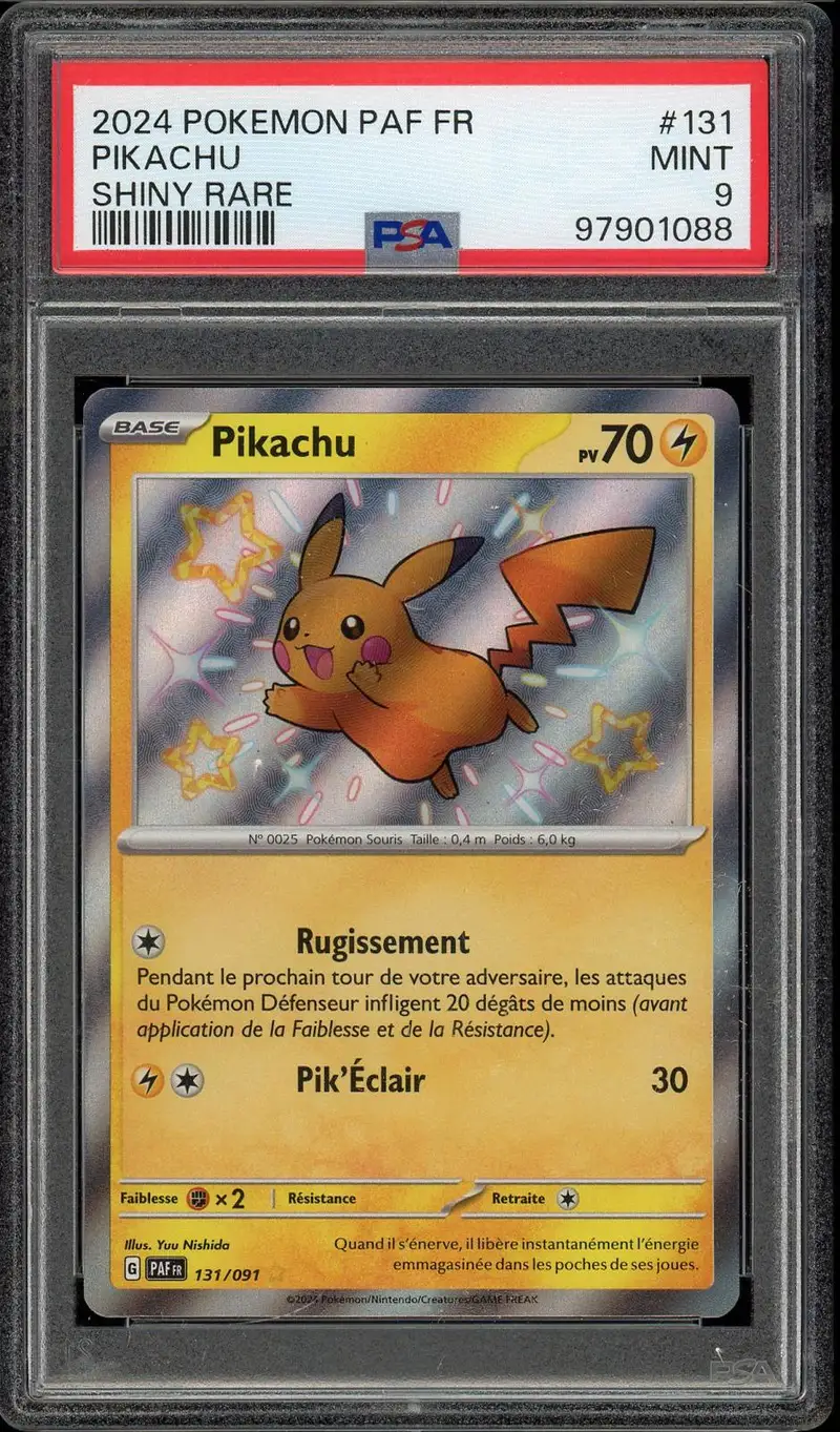 PSA 9 Pikachu Shiny
