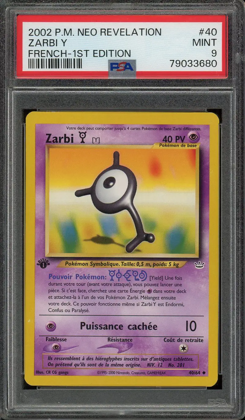 PSA 9 Zarbi Y