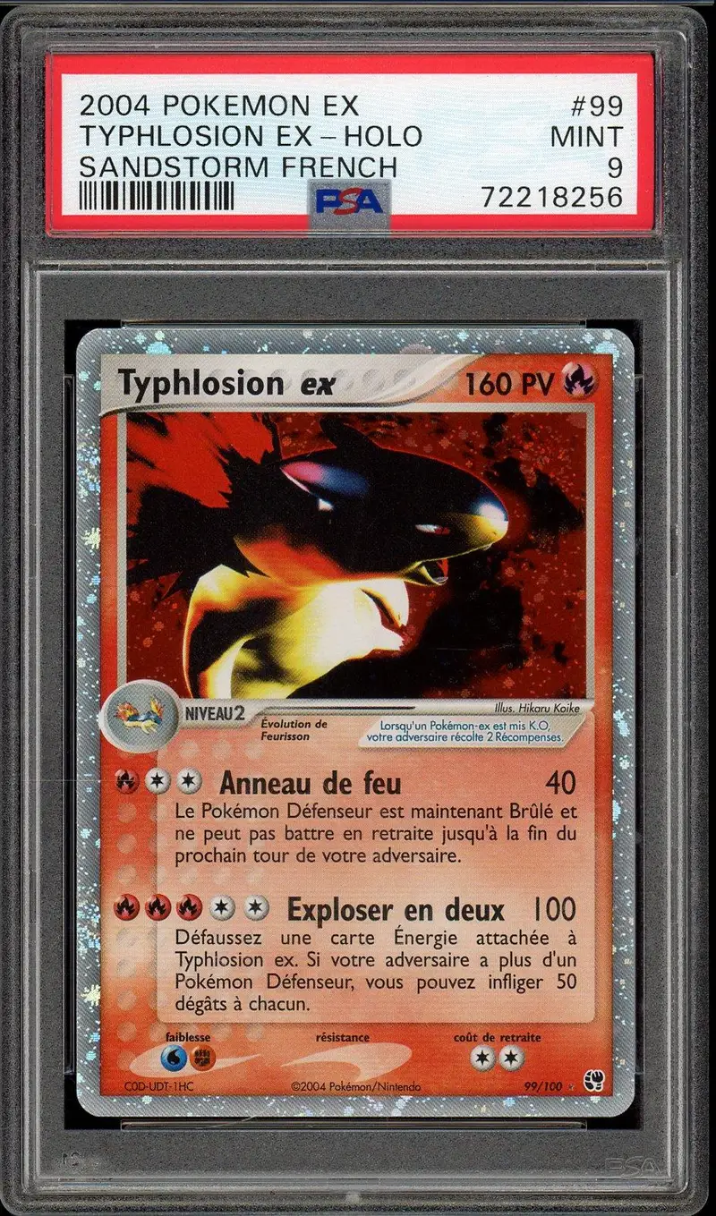 PSA 9 Typhlosion Ex