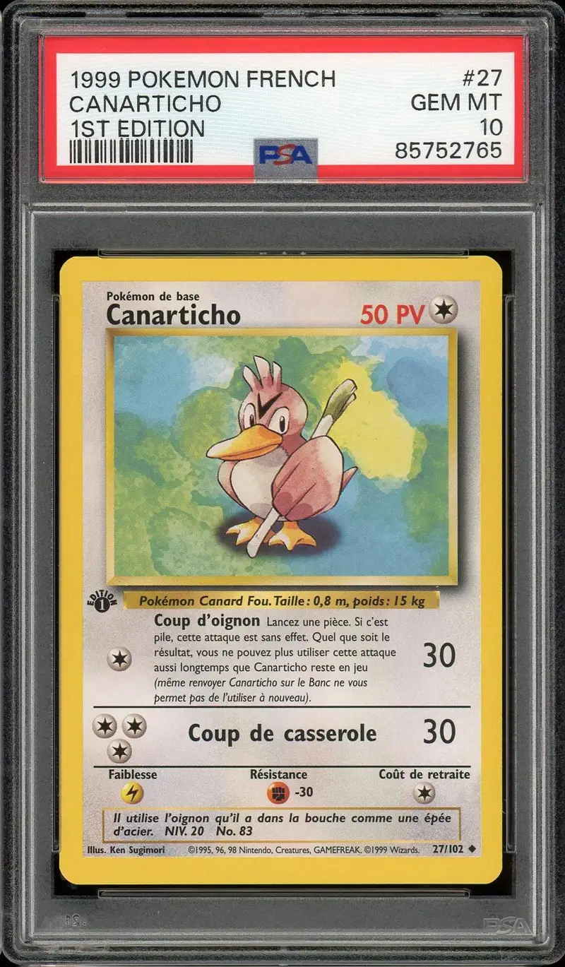 PSA 10 Canarticho