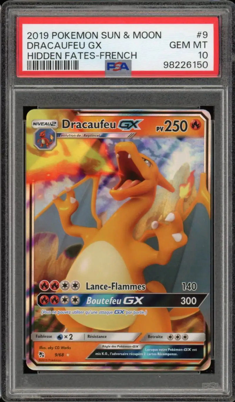 PSA 10 Dracaufeu Gx