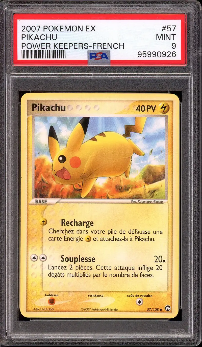 PSA 9 Pikachu