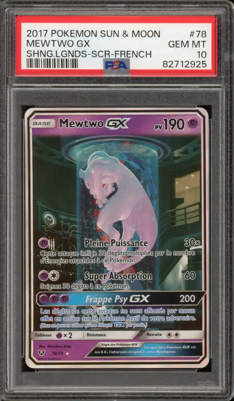 PSA 10 Mewtwo Gx