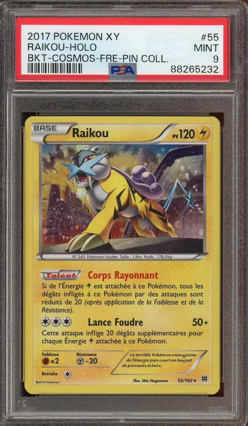 PSA 9 Raikou Holo