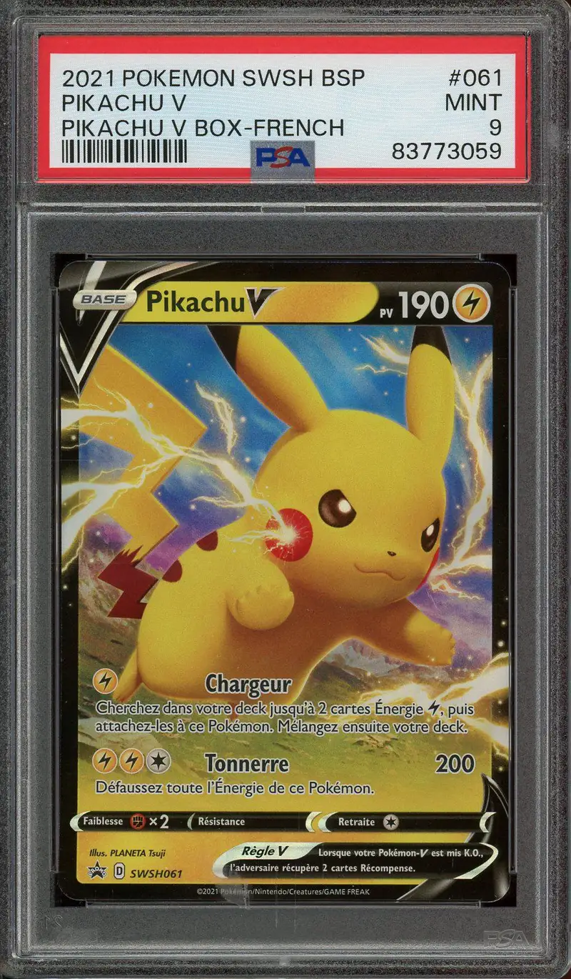 PSA 9 Pikachu V