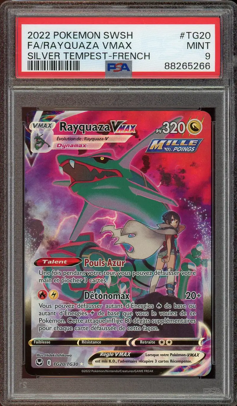PSA 9 Rayquaza VMax