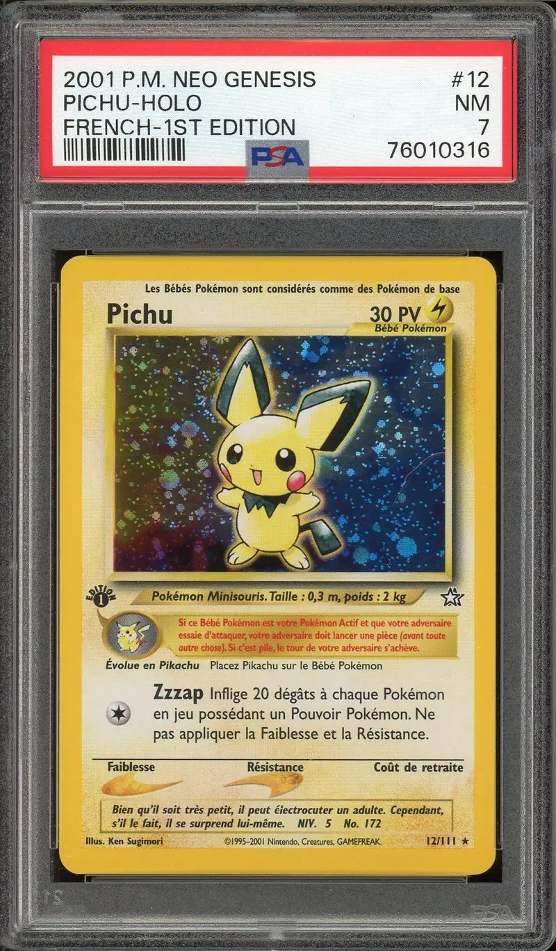 PSA 7 Pichu Holo