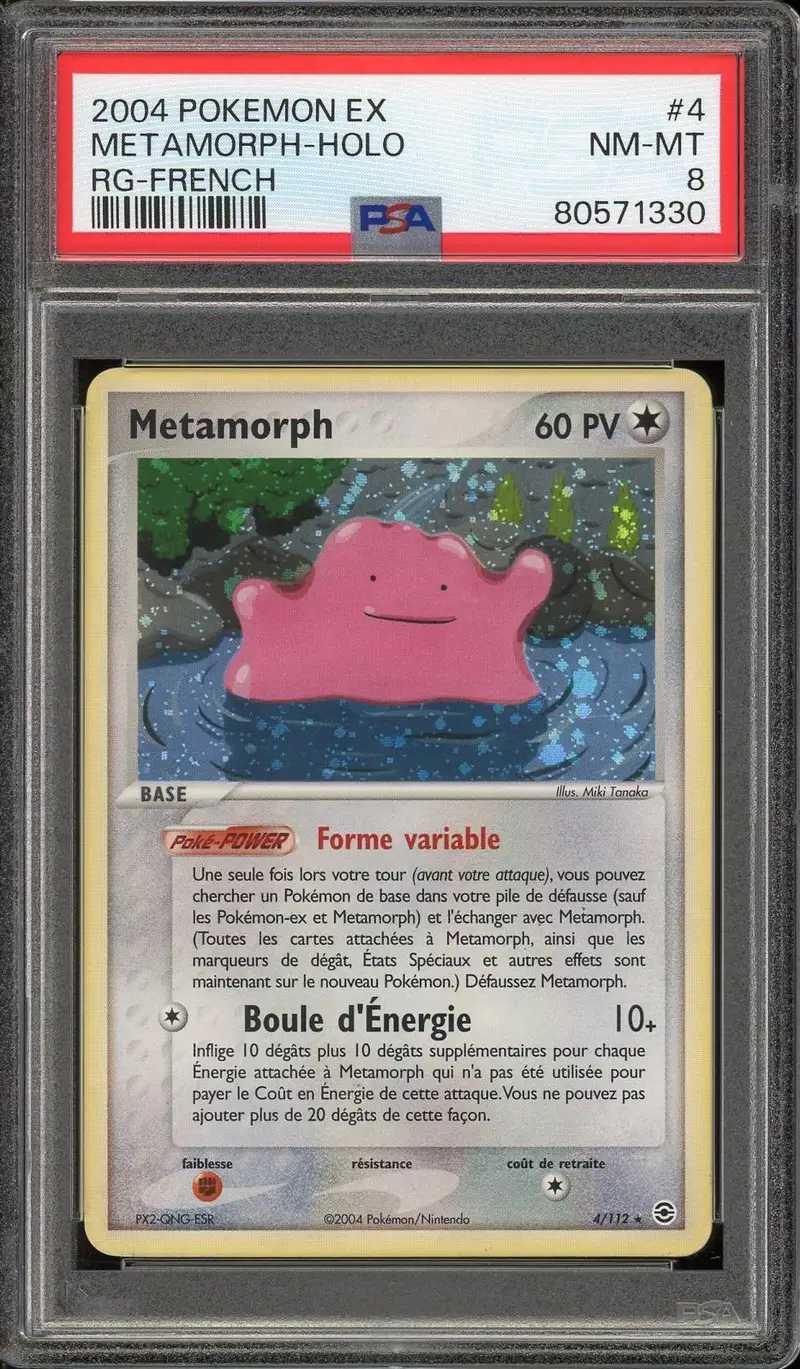 PSA 8 Metamorph Holo