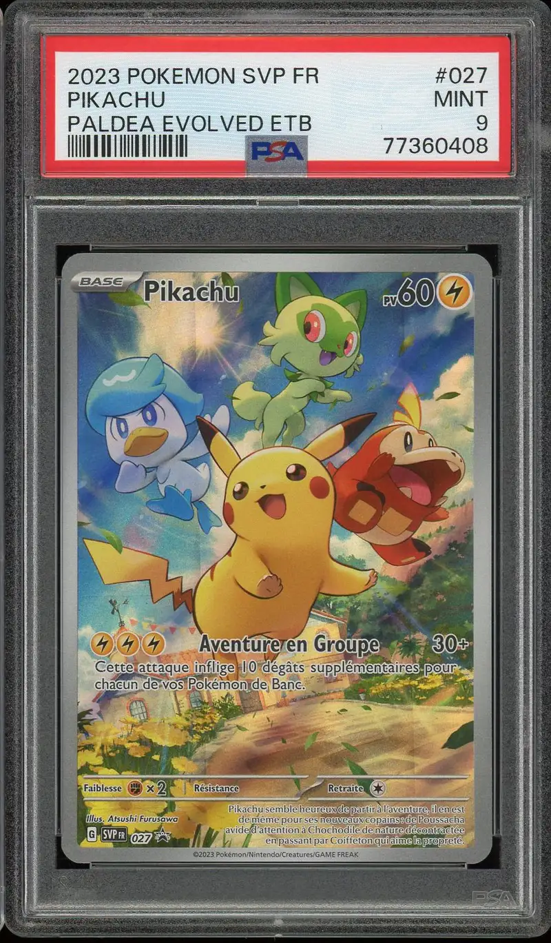 PSA 9 Pikachu