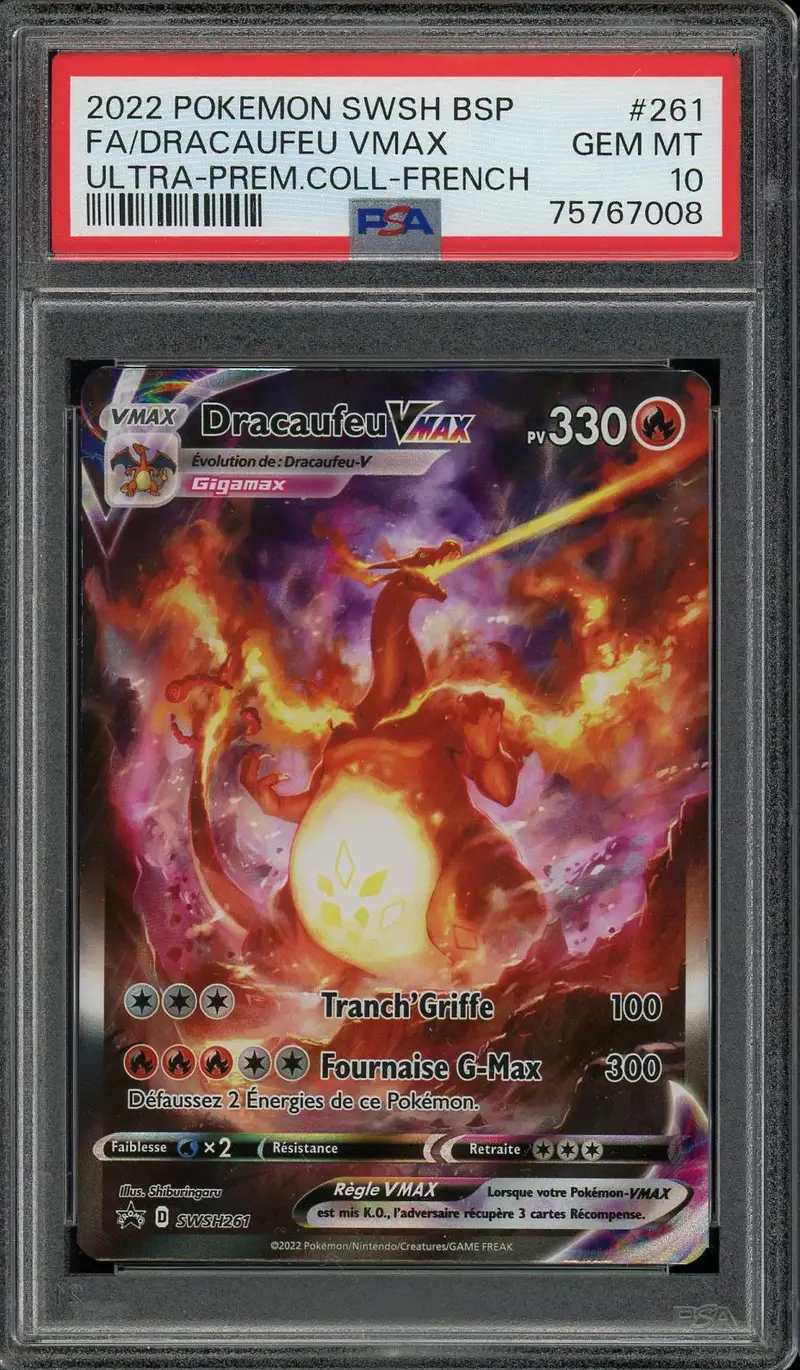 PSA 10 Dracaufeu VMax
